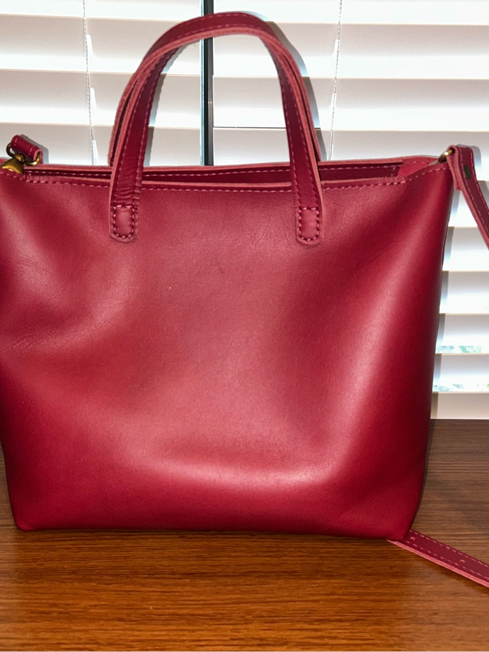 Portland Leather Goods (PLG) Medium Zippered Crossbody in Berry Good - Picture 3 of 5